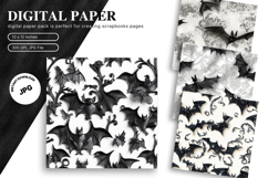 Bat Pattern Halloween Background Scare Horror Wallpaper_46 Product Image 1