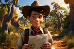 3D Character Child Boy Park_Ranger with relevant environment Product Image 1