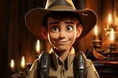 3D Character Child Boy Park_Ranger with relevant environment Product Image 1