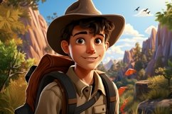 3D Character Child Boy Park_Ranger with relevant environment Product Image 1