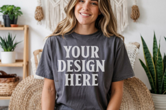 Comfort Colors 1717 Pepper T-Shirt Mockup Product Image 1