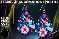 Chromatic Teardrop Creations: Sublimation Magic Product Image 1