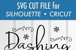 Dashing Through The Snow - Winter - Christmas SVG DXF Product Image 3