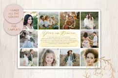 PSD Year In Review Photo Collage Card Template #3 Product Image 4