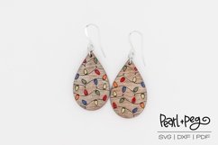 Strung Lights Drop Laser Engraved Earring Download Product Image 1