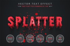Splatter Blood - Editable Text Effect, Font Style Product Image 1