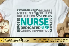 Nurse SVG PNG EPS DXF Nursing SVG Cutting and Printing Files Product Image 1