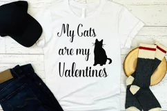 My cats are my Valentines svg funny phrase for t-shirt print Product Image 5