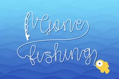 Gone Fishing - a fishing line font - Free Font Of The Week Product Image 1