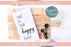 This is our happy place Craft | Cut File Product Image 2