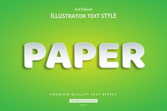 Paper 3d Illustrator Text Style Effect Premium Product Image 1