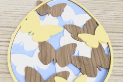Easter laser cut file - Butterfly Egg Product Image 4