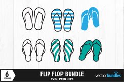 Flip flop sandal clip art bundle svg Product Image 1