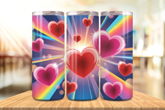 Valentine’s Day Tiny Hearts Tumbler Wrap PNG Big Bundle Product Image 8