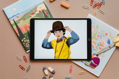 Dressed Up Kid Vector Illustration Product Image 5