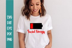 AntiSocial SVG / Social Energy SVG / Funny svg Product Image 1