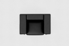 Isometric Arm Chair 3D isolated render Product Image 1
