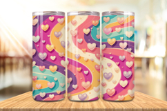 Valentine’s Day Tiny Hearts Tumbler Wrap PNG Big Bundle Product Image 9