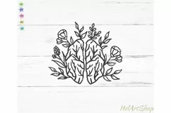 Floral Brain svg, Human Brain svg, Mental Health svg, Nurse Product Image 2
