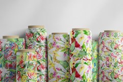 Bouquet watercolor and pattern background png Product Image 6