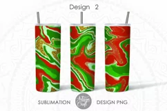 Christmas tumbler, Marble Effect, Sublimation PNG Product Image 5