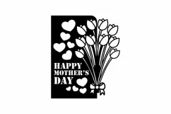 Papercut Happy Mothers Day Flower Bouquet Card Cover Product Image 2