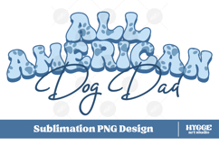 American Dog Mama Papa 4th of July USA Paw DTF PNG Bundle Product Image 5
