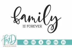 Family Is Forever SVG DXF PNG Cut File Product Image 1