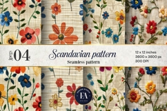 Scandinavian Floral Pattern | Floral seamless pattern Product Image 1