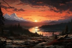 Peaceful landscapes Background Wallpaper Product Image 1