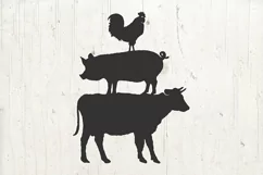 Farmhouse Kitchen Sign | Farm Animals svg Product Image 2