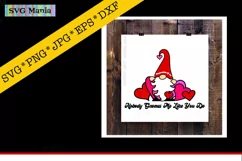 SVG|Gnome|Valentine's Day|Cute Valentine Gnome SVG Cut File Product Image 2