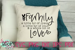 Family a Little Bit of Crazy - A Family SVG Product Image 1