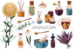 Apothecary &amp; Holistic Clipart Set Product Image 1