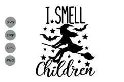 I Smell Children Svg, Halloween Svg, Witch Svg, Hocus Pocus. Product Image 1