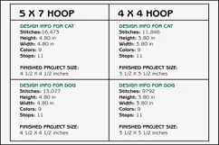 Funky Cat & Dog Coasters - 4 x 4 and 5 x 7 Hoops Product Image 3