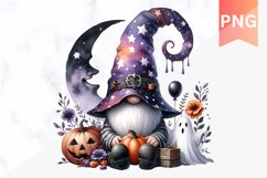 Halloween Gnome Sublimation - Clipart PNG Design Product Image 1