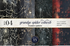 Spooky Grunge Cobweb Digital Papers |Spooky Digital Paper Product Image 1