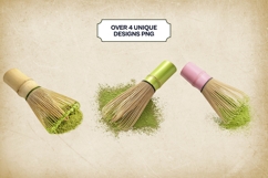 Matcha Whiskers Clipart 4 PNG Product Image 2