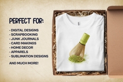 Matcha Whiskers Clipart 4 PNG Product Image 3
