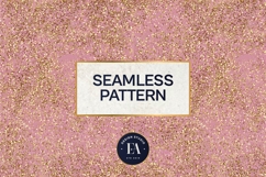 Pink Gold Shimmer Digital Paper, Glitter Texture Product Image 3