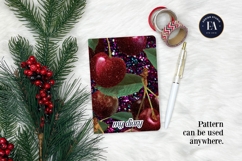 Glitter Coquette Cherry Pattern | Sparkly Glam Texture Paper Product Image 4