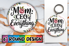 Circle of Love Keychain PNG, Mother's Day Product Image 1