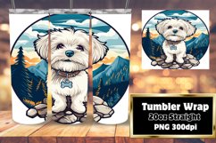 Dog in the Wild Tumbler Wrap - Sublimation Product Image 1