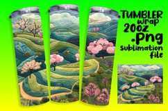 Delightful 3D Summer Landscape Tumbler Wrap Product Image 1
