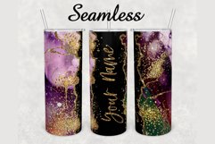 Agate Gold Glitter 20 oz sublimation design tumbler Product Image 1