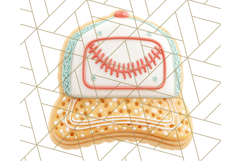 Baseball Cap Cookie Clipart PNG, Fun Hats in Cute Styles Png Product Image 3