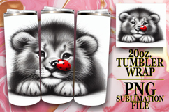 BLISSFUL DAYS 20oz TUMBLER WRAP, Cute Animals Product Image 1