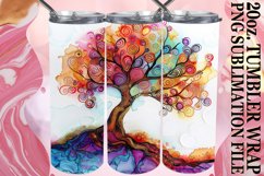 Nature's Dynamic Spring Tree Tumbler Wrap: 20oz Sublimation Product Image 1
