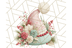 Pastel Christmas Clipart, Mint and Blush Holiday PNG Product Image 3